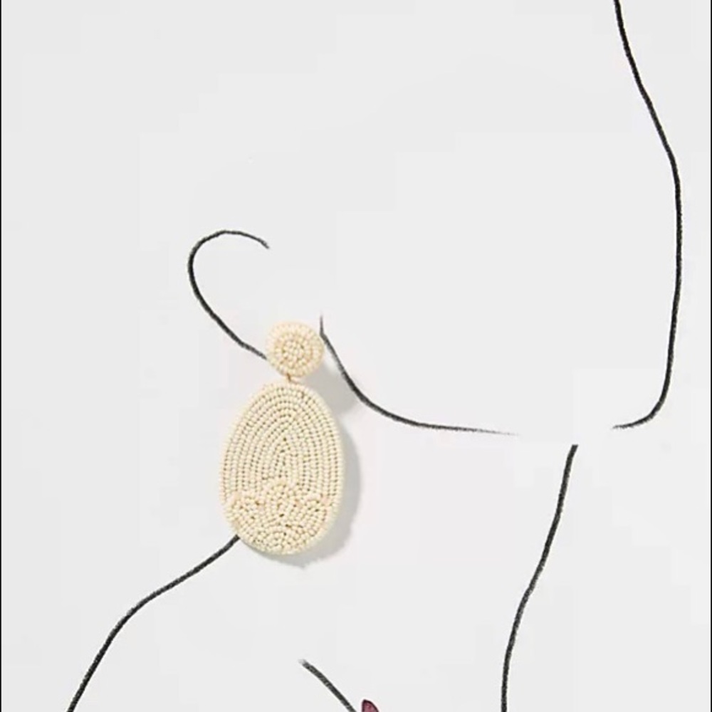 NWT Anthropologie Llani Faye Beaded Drop Earrings - Picture 13 of 14